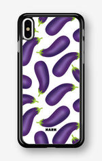 iPhone Xs Max Hard Case – Eggplant Pattern - View 1