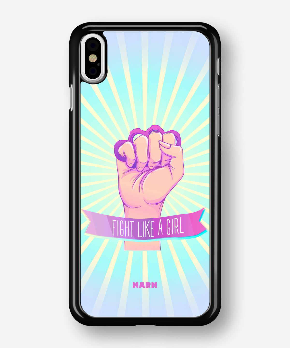 iPhone Xs Max Hard Case – Fight Like A Girl - View 1