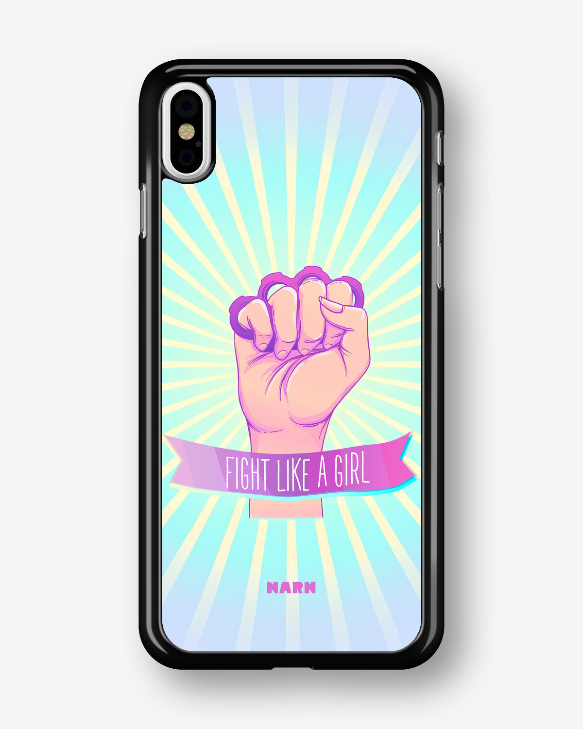 iPhone Xs Max Hard Case – Fight Like A Girl - View 1