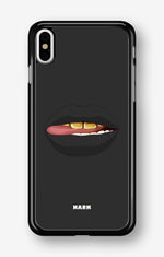iPhone Xs Max Hard Case – Golden Lips - View 1