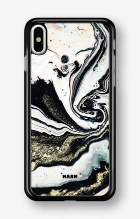 iPhone Xs Max Hard Case – Golden Swirl - View 1