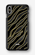 iPhone Xs Max Hard Case – Golden Zebra - View 1