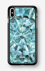 iPhone Xs Max Hard Case – Green Crystals - View 1