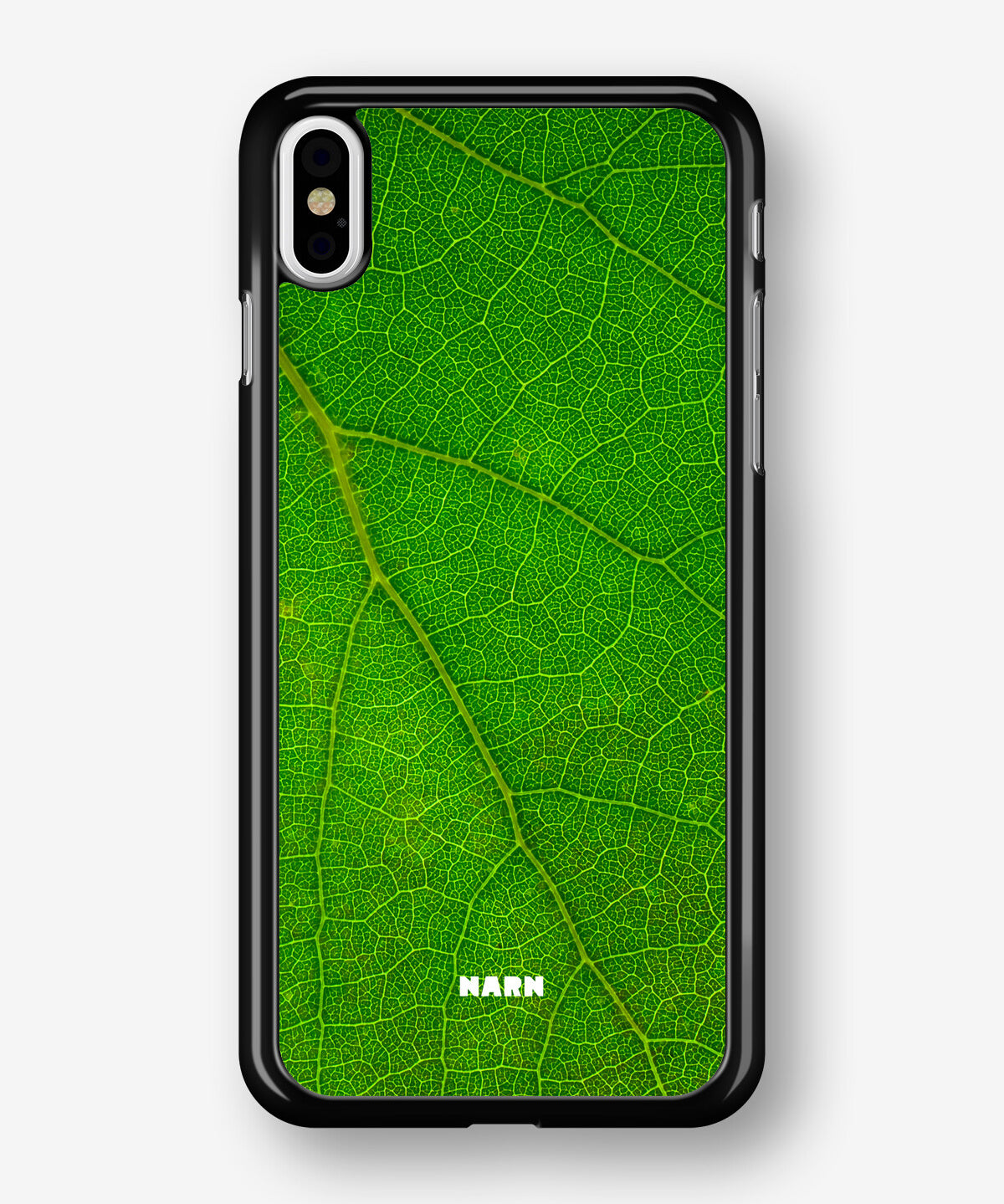 iPhone Xs Max Hard Case – Green Leafy - View 1