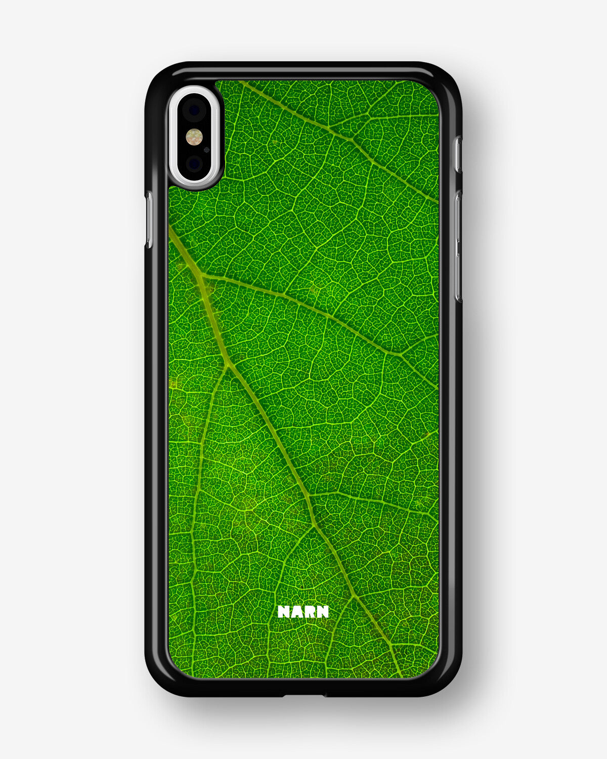 iPhone Xs Max Hard Case – Green Leafy - View 1