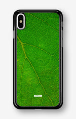 iPhone Xs Max Hard Case – Green Leafy - View 1