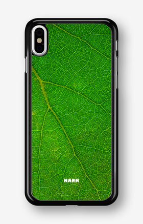 iPhone Xs Max Hard Case – Green Leafy - View 1