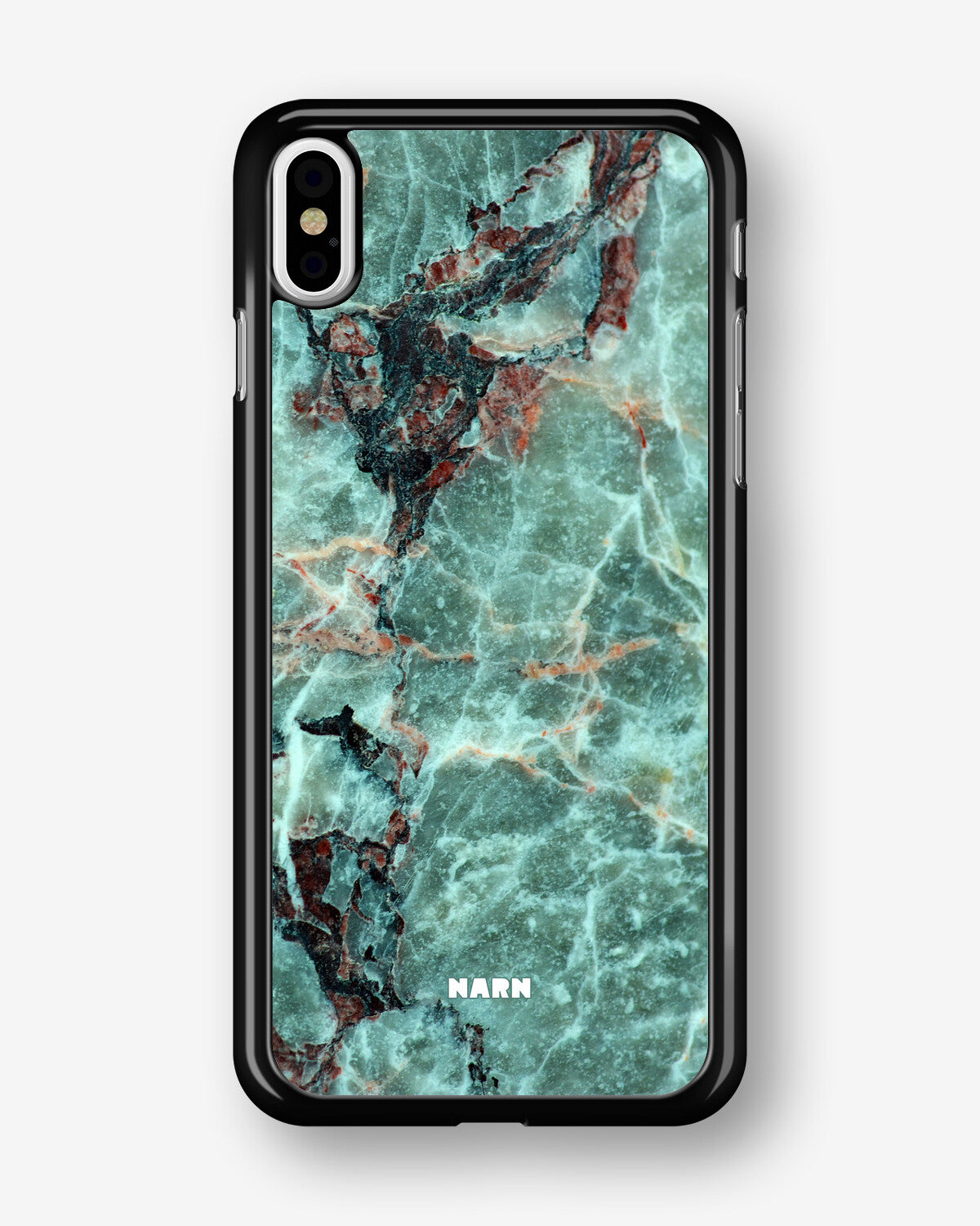 iPhone Xs Max Hard Case – Green Marble - View 1