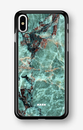 iPhone Xs Max Hard Case – Green Marble - View 1