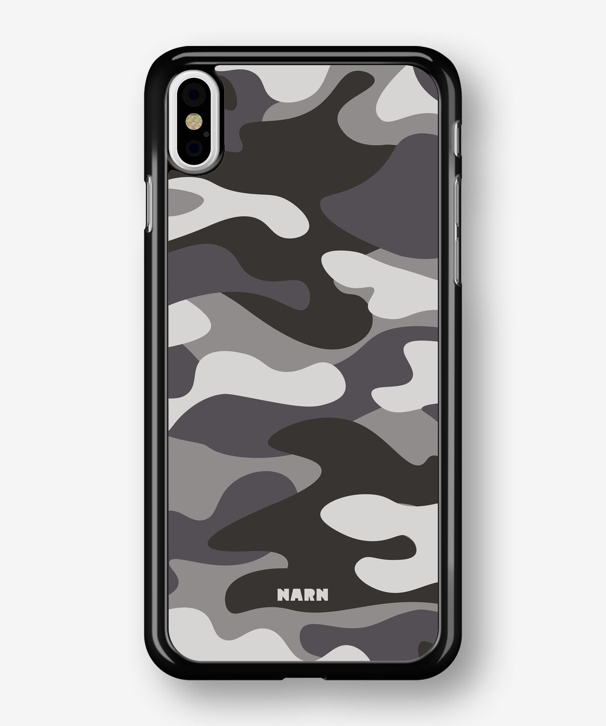 iPhone Xs Max Hard Case – Grey Camo - View 1