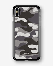 iPhone Xs Max Hard Case – Grey Camo - View 1