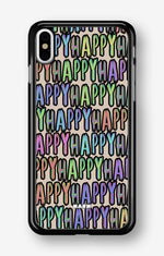 iPhone Xs Max Hard Case – Happy - View 1