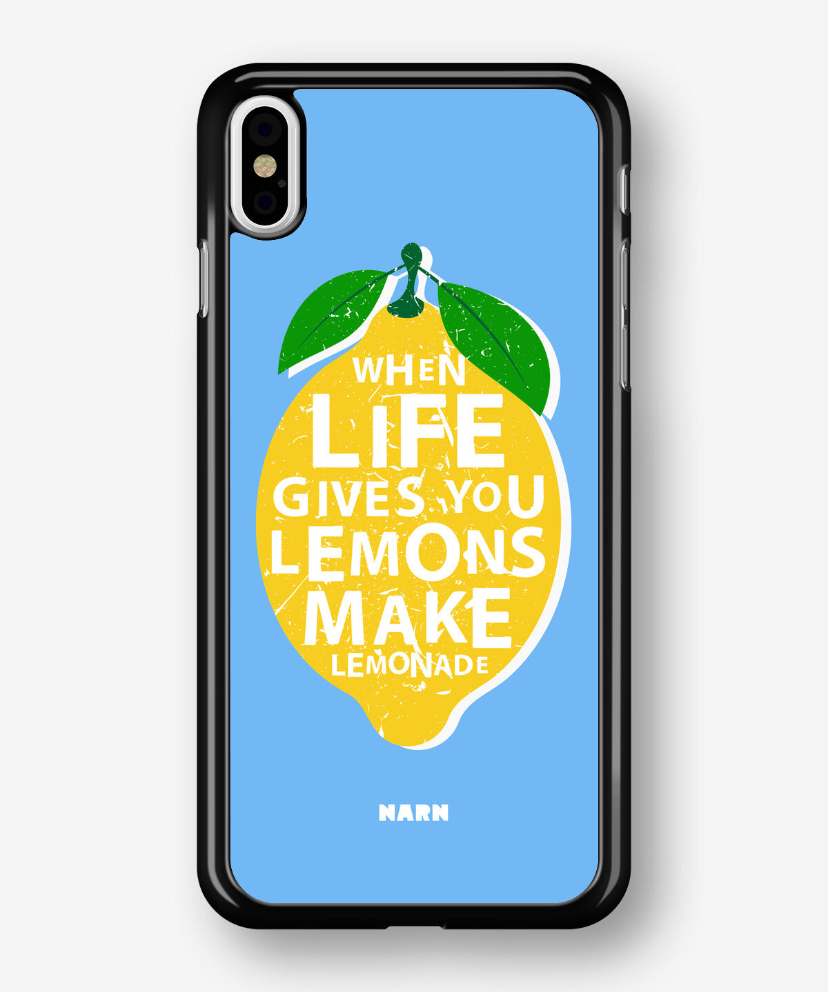 iPhone Xs Max Hard Case – Lemon Quote - View 1