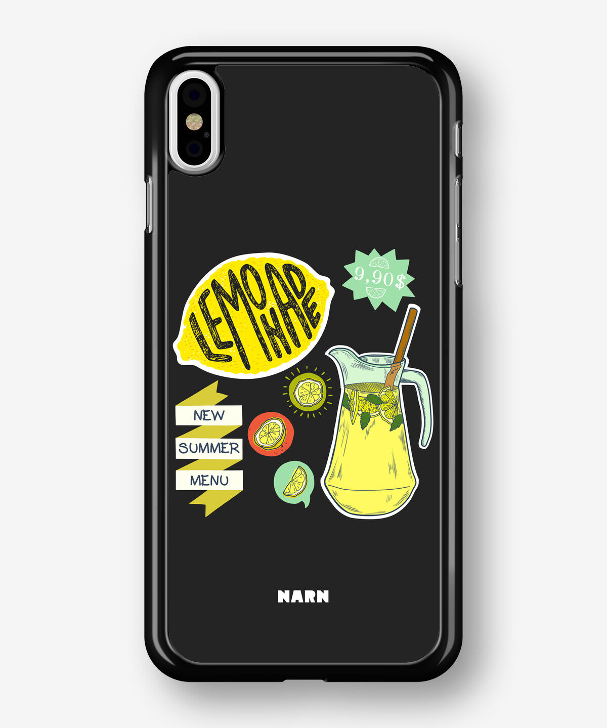 iPhone Xs Max Hard Case – Lemon Summer - View 1