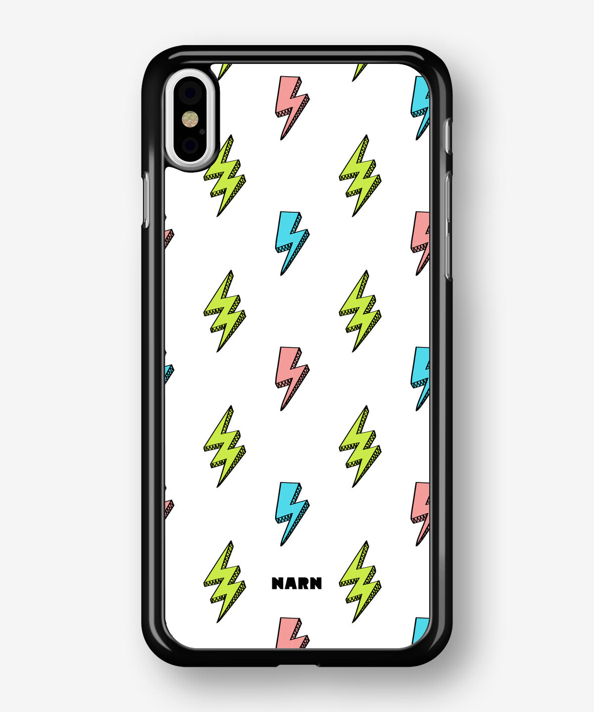 iPhone Xs Max Hard Case – Lightning Bolts - View 1