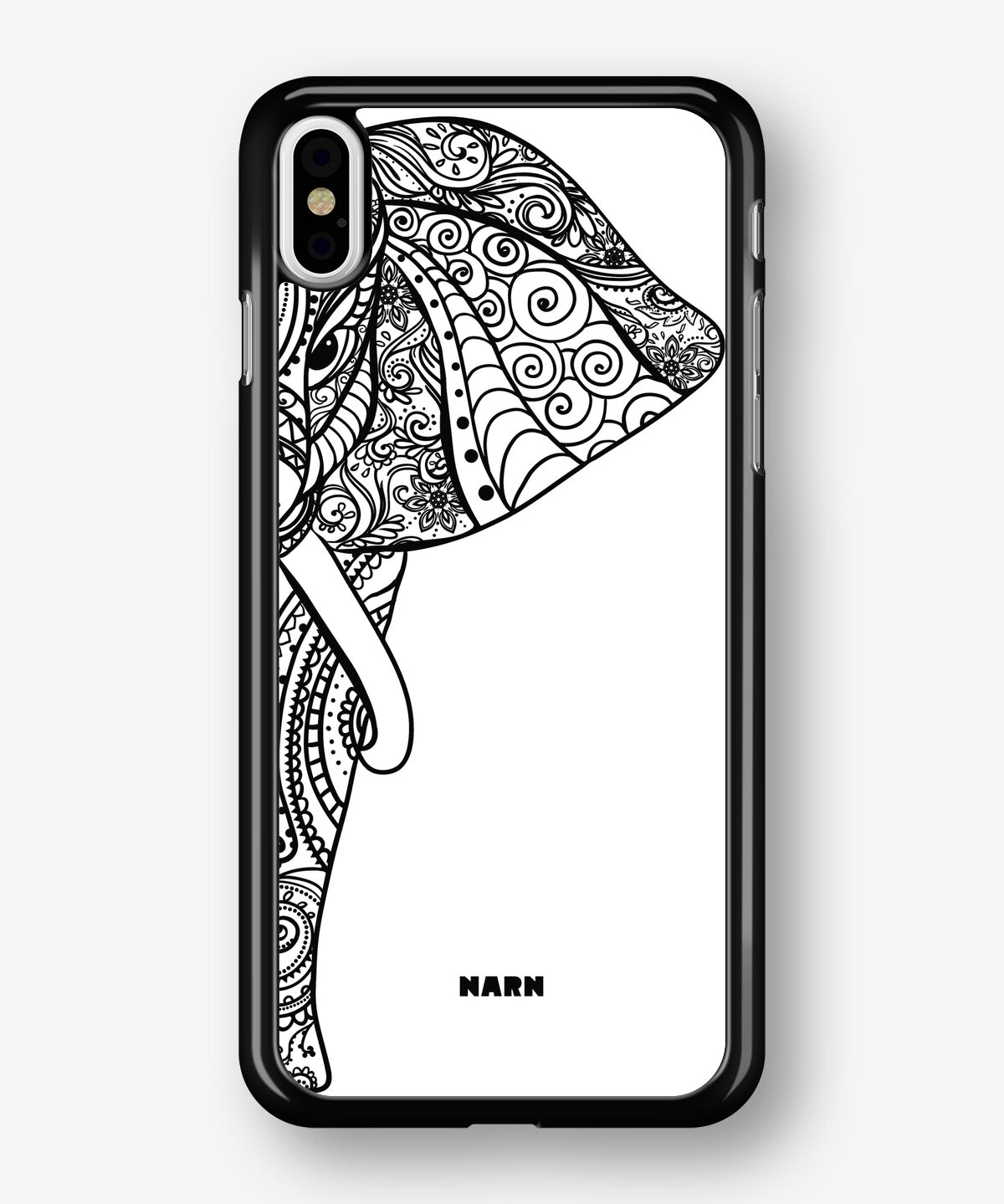 iPhone Xs Max Hard Case – Mandala Elephant - View 1