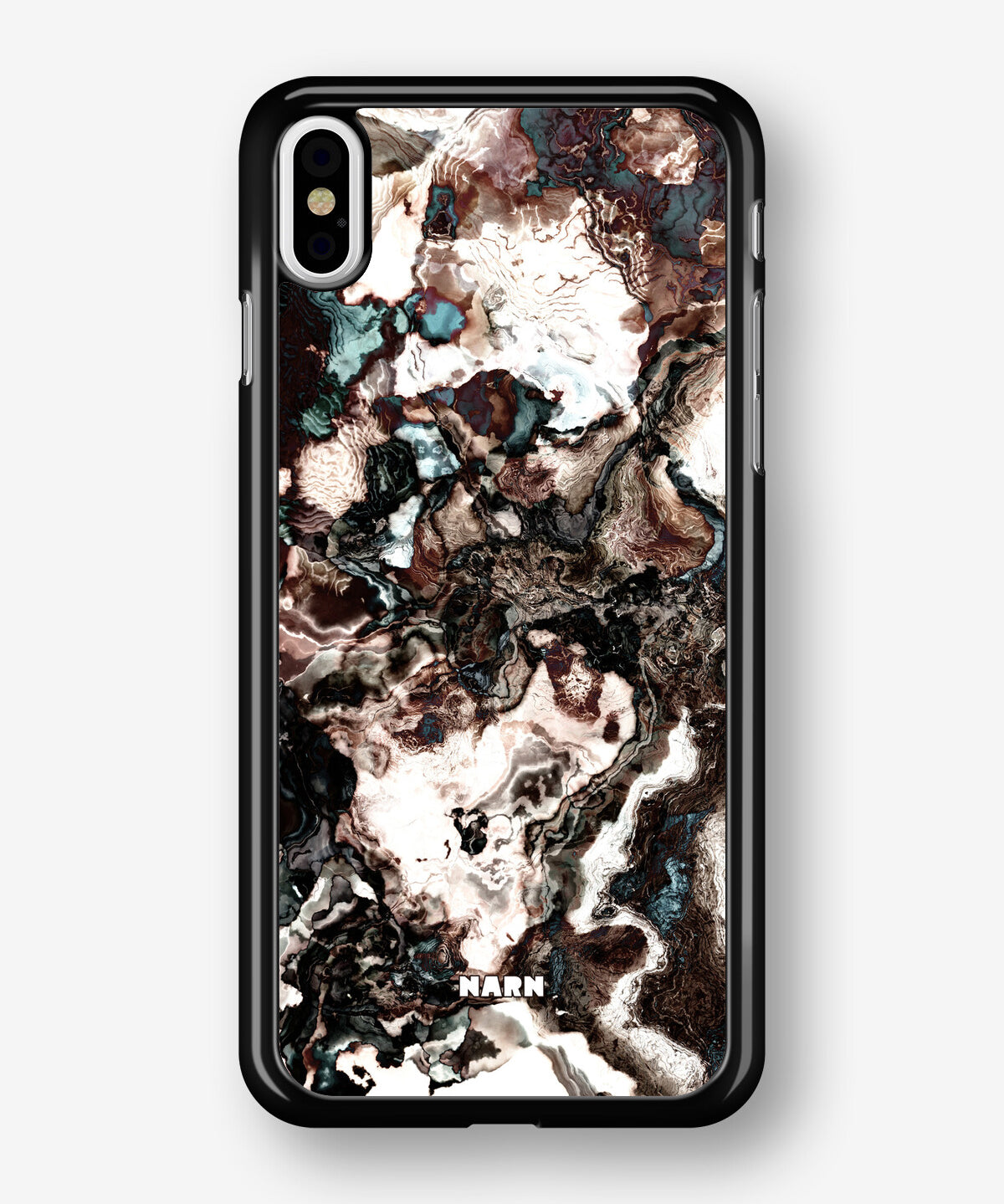 iPhone Xs Max Hard Case – Marble Brown - View 1