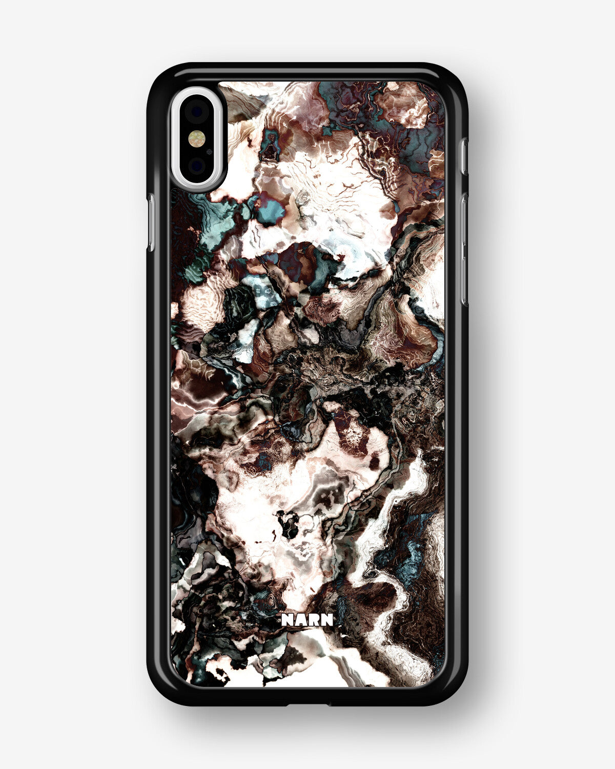 iPhone Xs Max Hard Case – Marble Brown - View 1