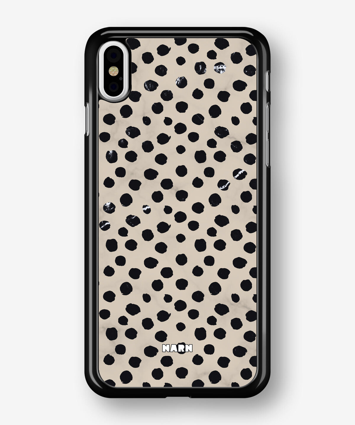 iPhone Xs Max Hard Case – Marble Dots - View 1