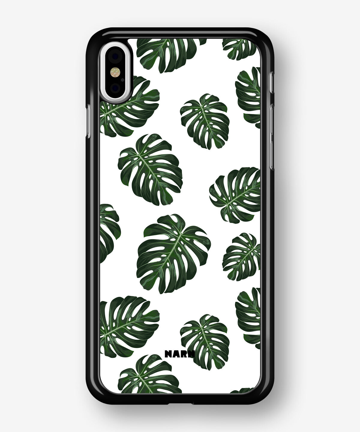 iPhone Xs Max Hard Case – Monstera Pattern - View 1