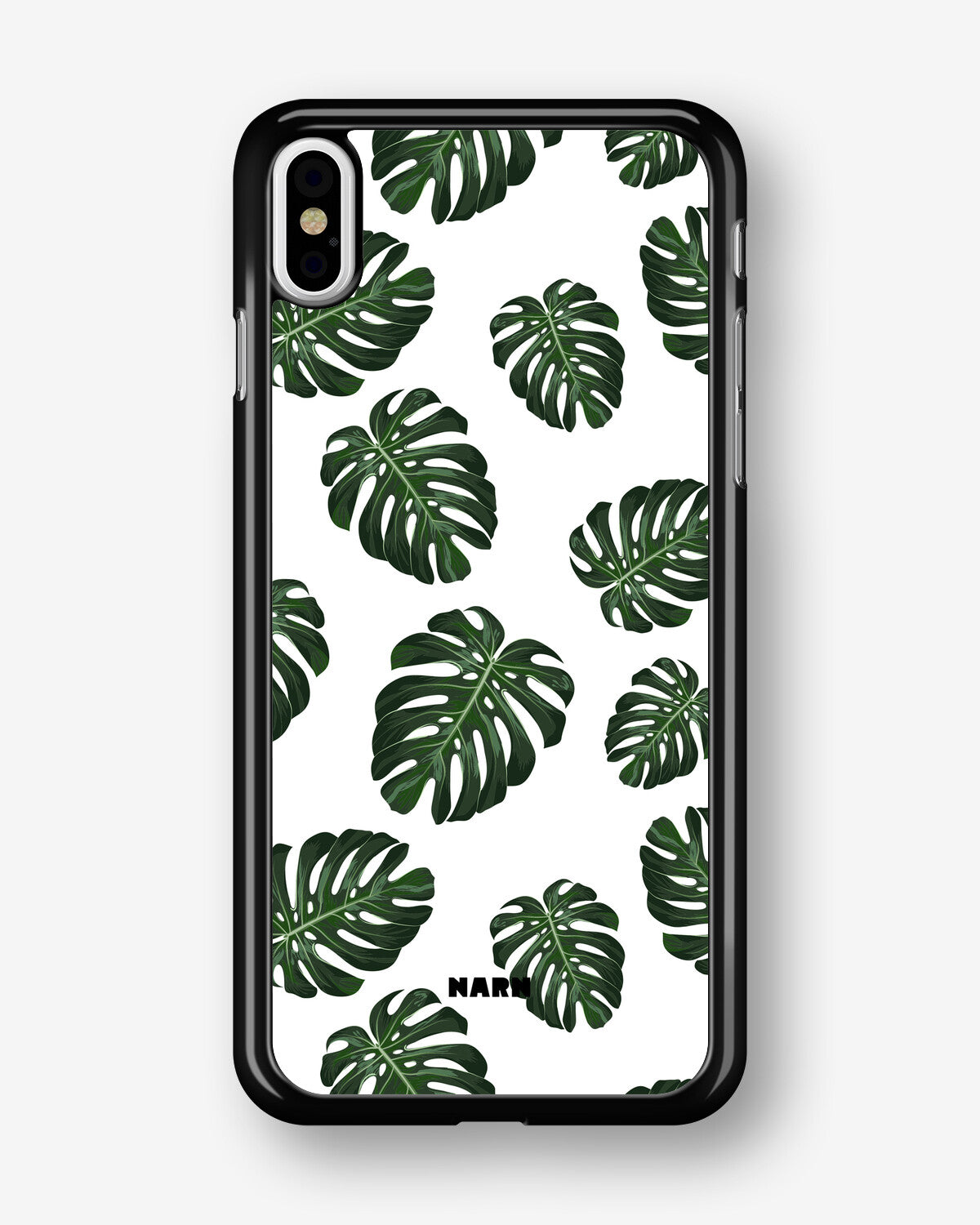 iPhone Xs Max Hard Case – Monstera Pattern - View 1