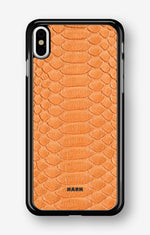 iPhone Xs Max Hard Case – Orange Snake - View 1