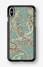 iPhone Xs Max Hard Case – Paisley Green - View 1