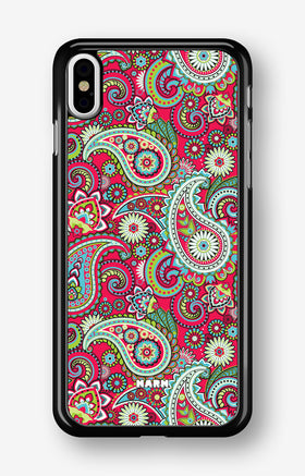 iPhone Xs Max Hard Case – Paisley Paradise - View 1