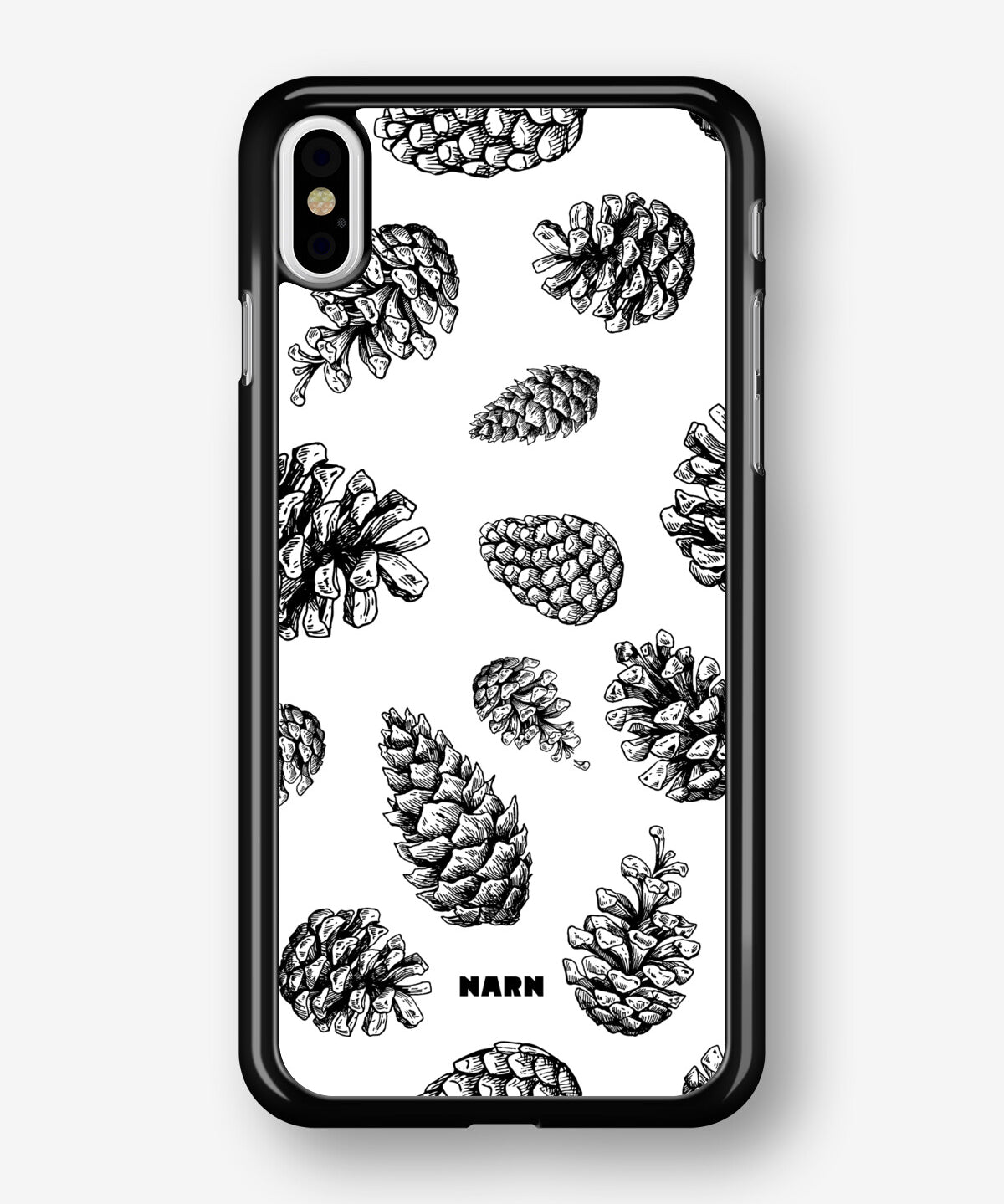 iPhone Xs Max Hard Case – Pine Cones - View 1