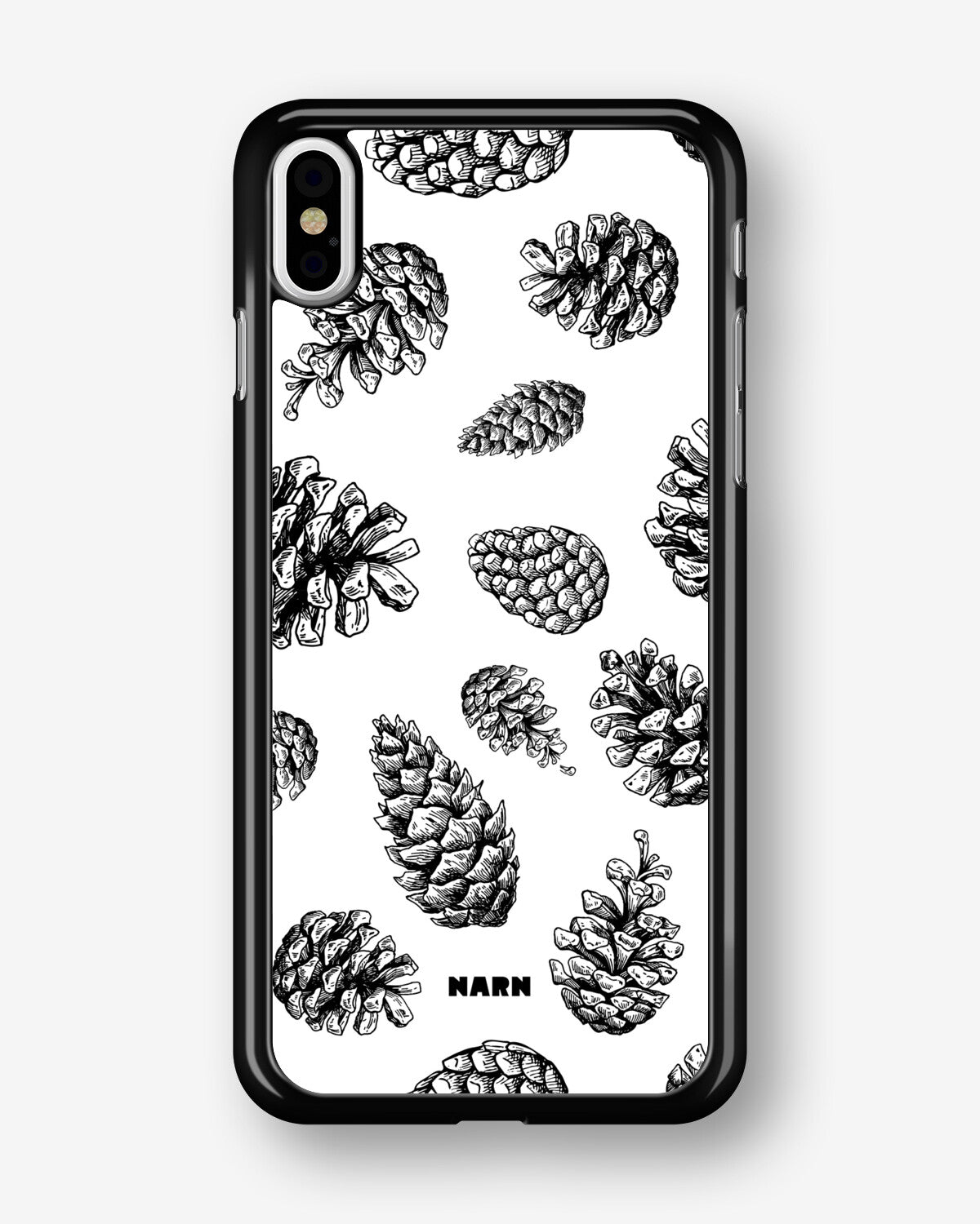 iPhone Xs Max Hard Case – Pine Cones - View 1