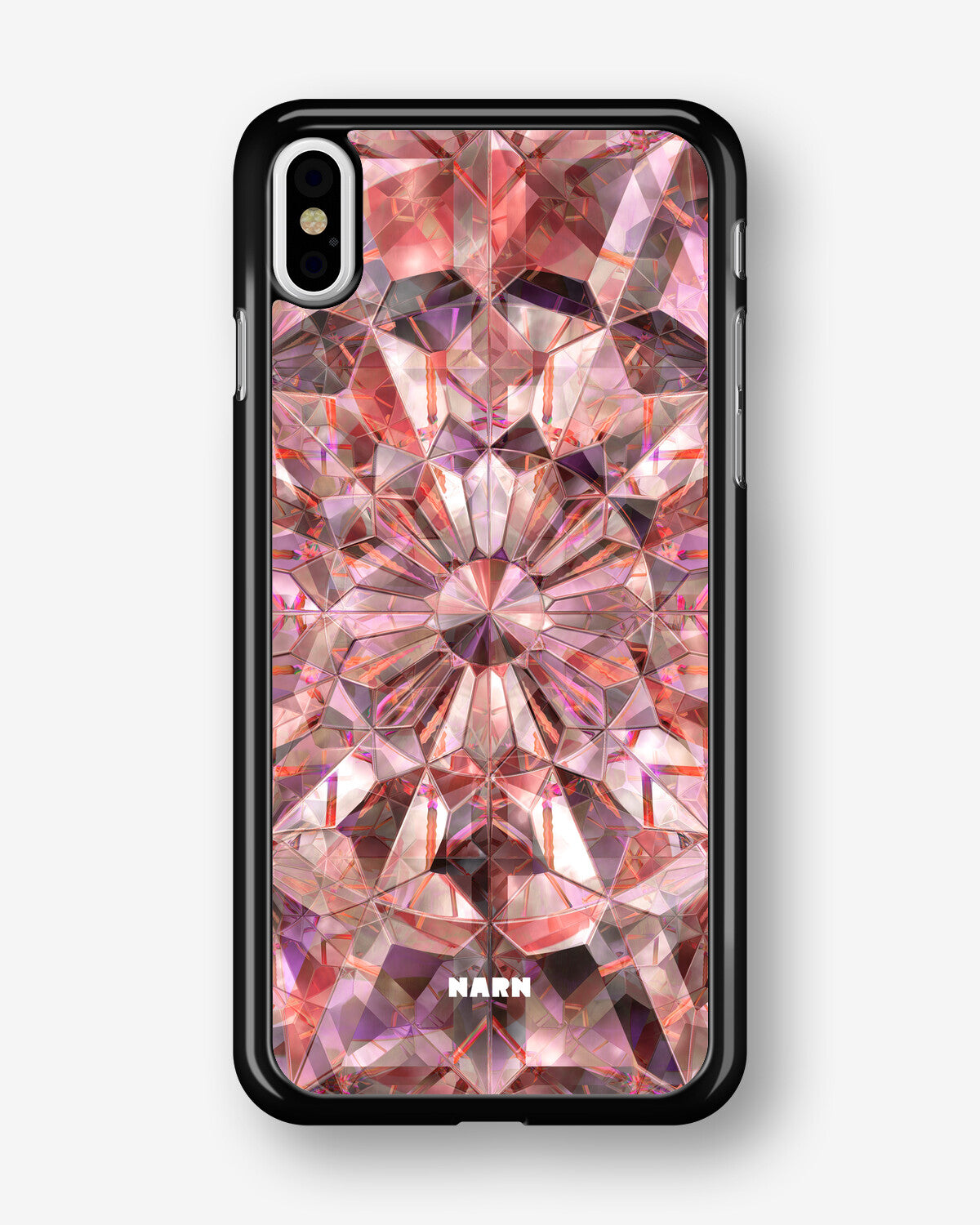 iPhone Xs Max Hard Case – Pink Crystals - View 1