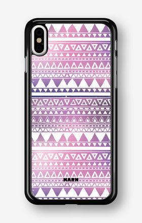 iPhone Xs Max Hard Case – Purple Aztec - View 1