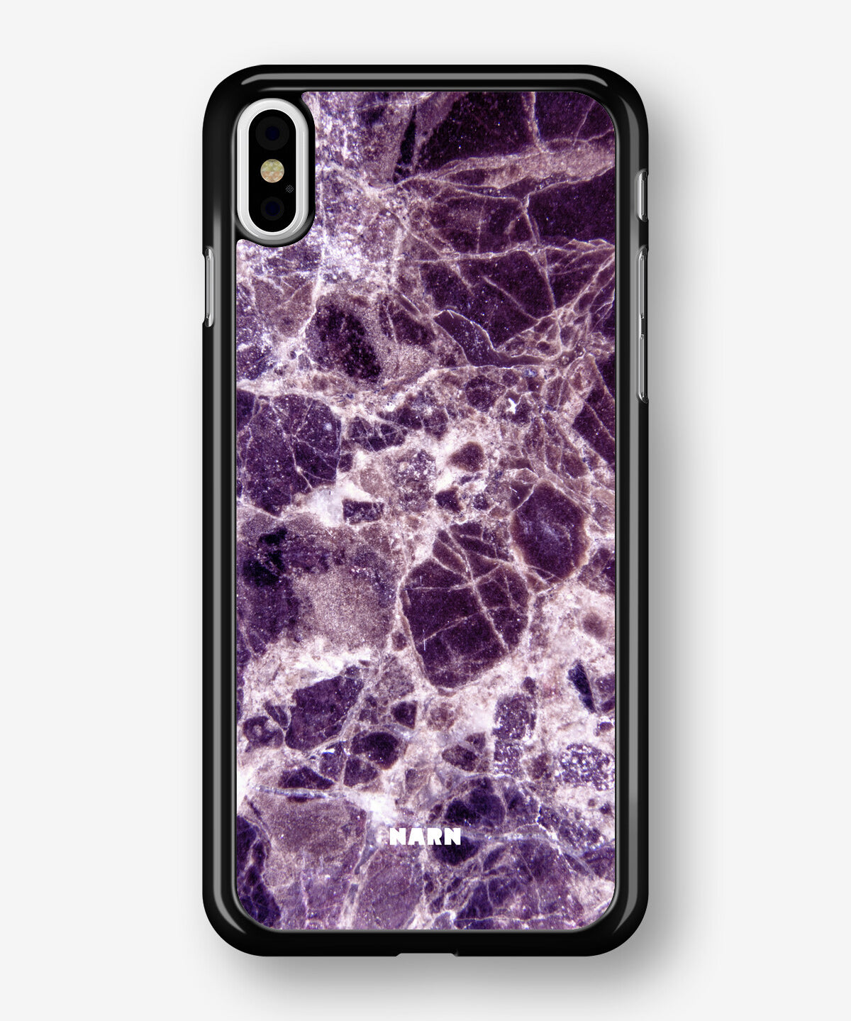 iPhone Xs Max Hard Case – Purple Marble - View 1