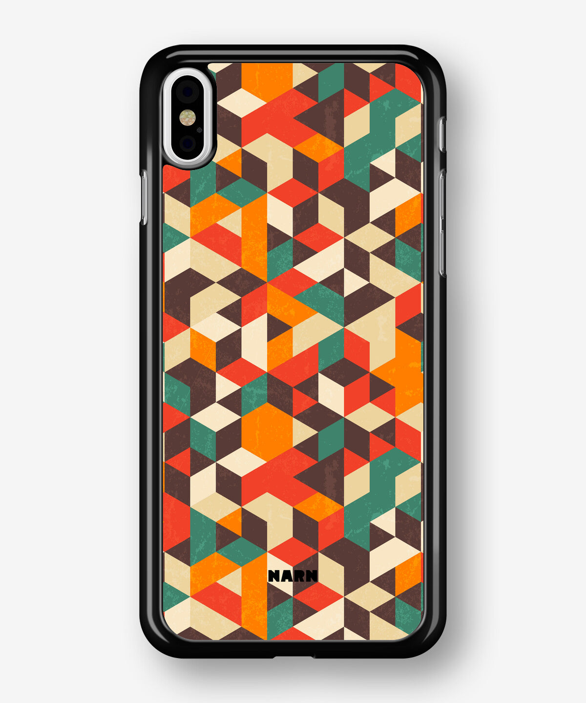 iPhone Xs Max Hard Case – Retro Geometric - View 1