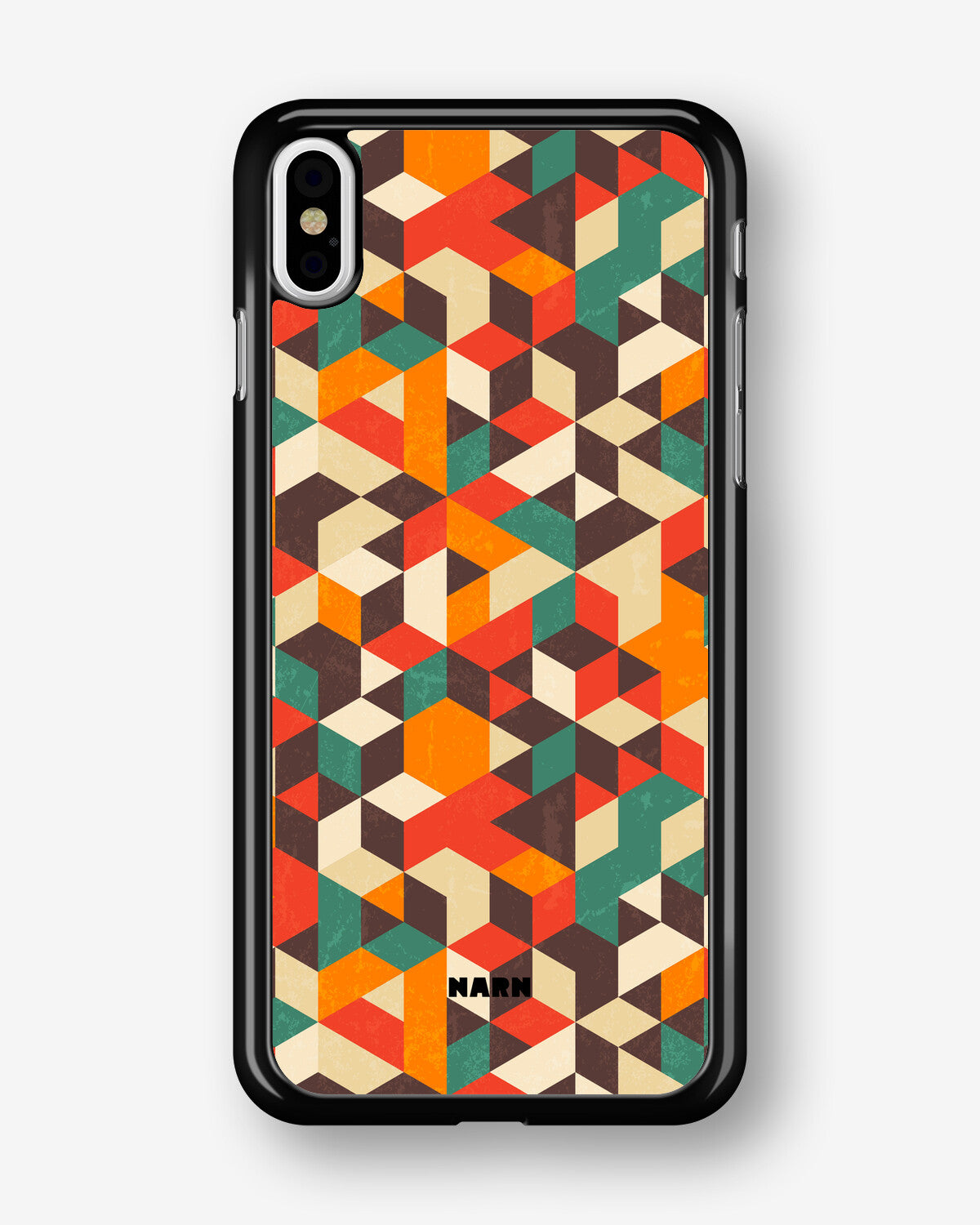 iPhone Xs Max Hard Case – Retro Geometric - View 1