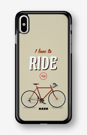iPhone Xs Max Hard Case – Ride My Bicycle - View 1