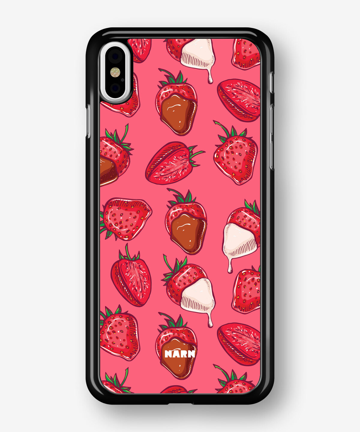 iPhone Xs Max Hard Case – Strawberry Chocolate - View 1
