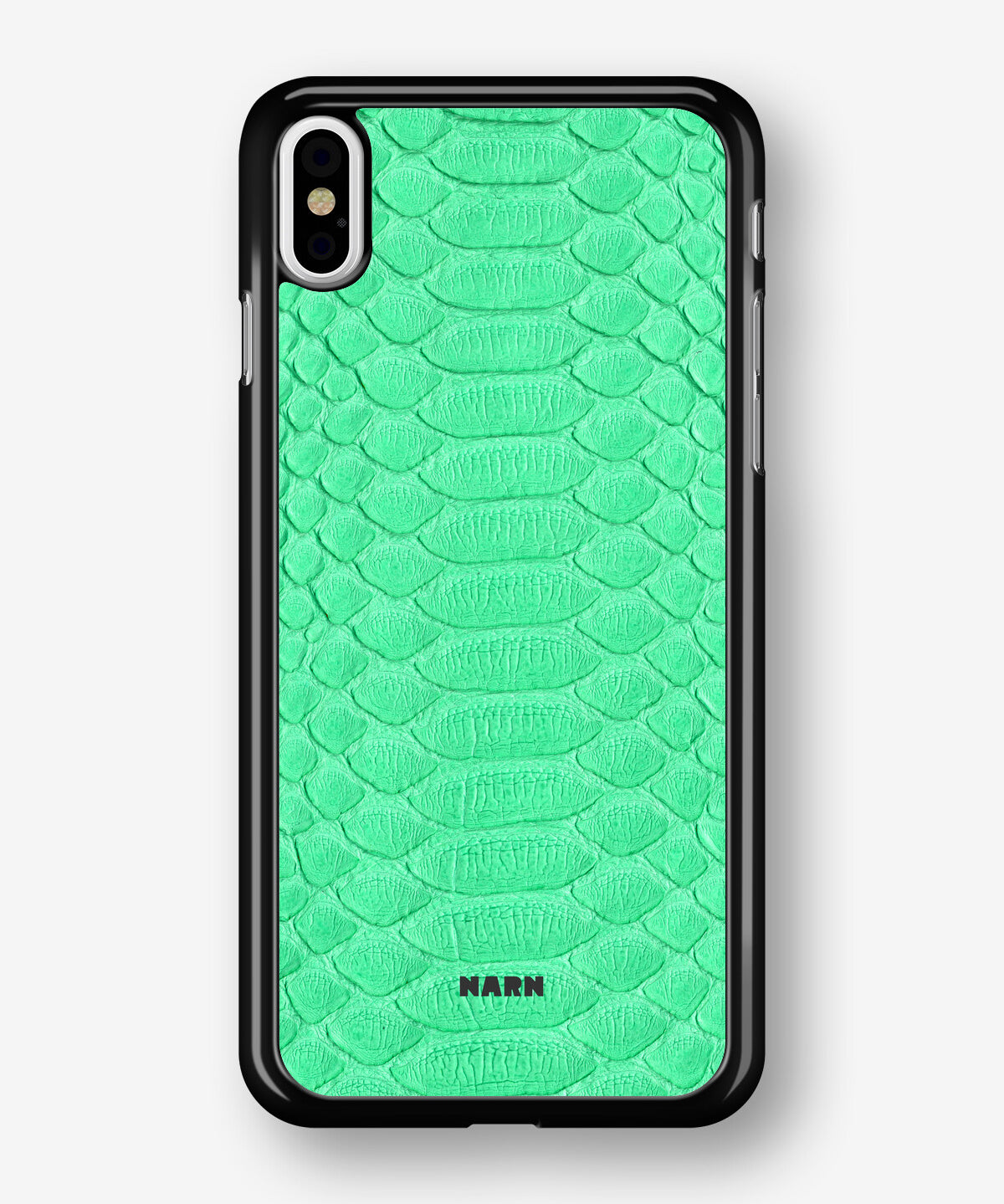 iPhone Xs Max Hard Case – Turquoise Snake - View 1
