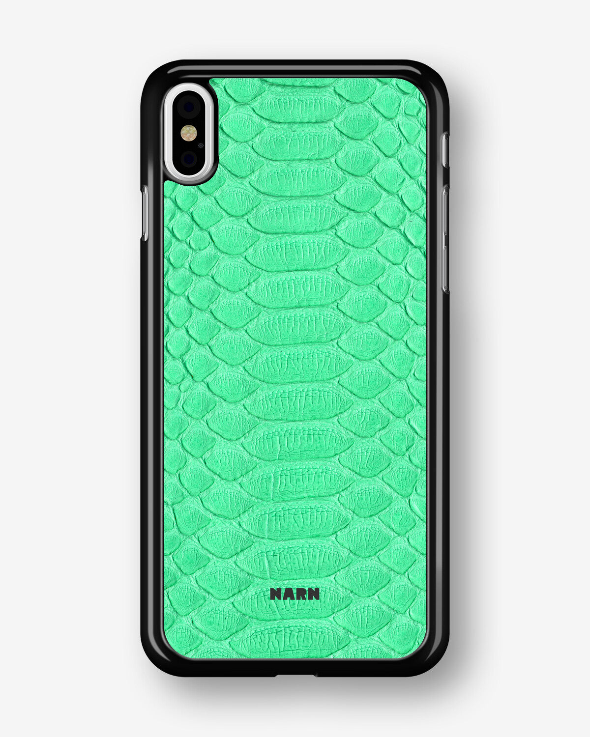 iPhone Xs Max Hard Case – Turquoise Snake - View 1