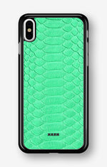 iPhone Xs Max Hard Case – Turquoise Snake - View 1
