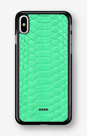 iPhone Xs Max Hard Case – Turquoise Snake - View 1