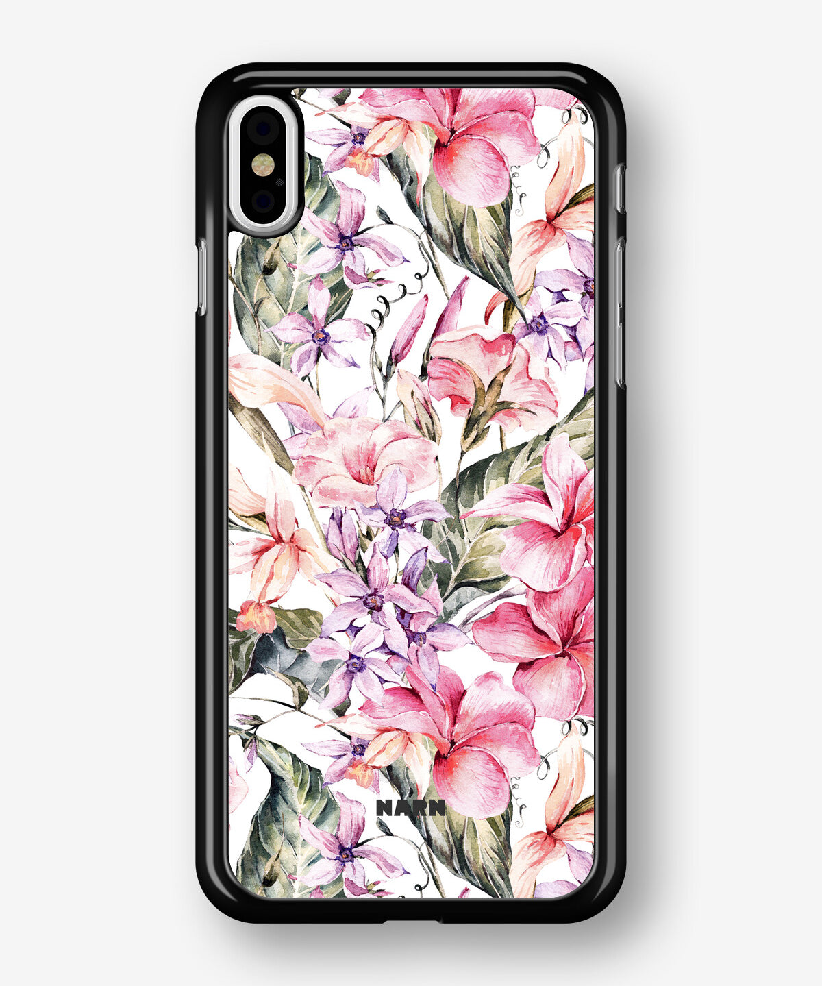 iPhone Xs Max Hard Case – Watercolor Flowers - View 1