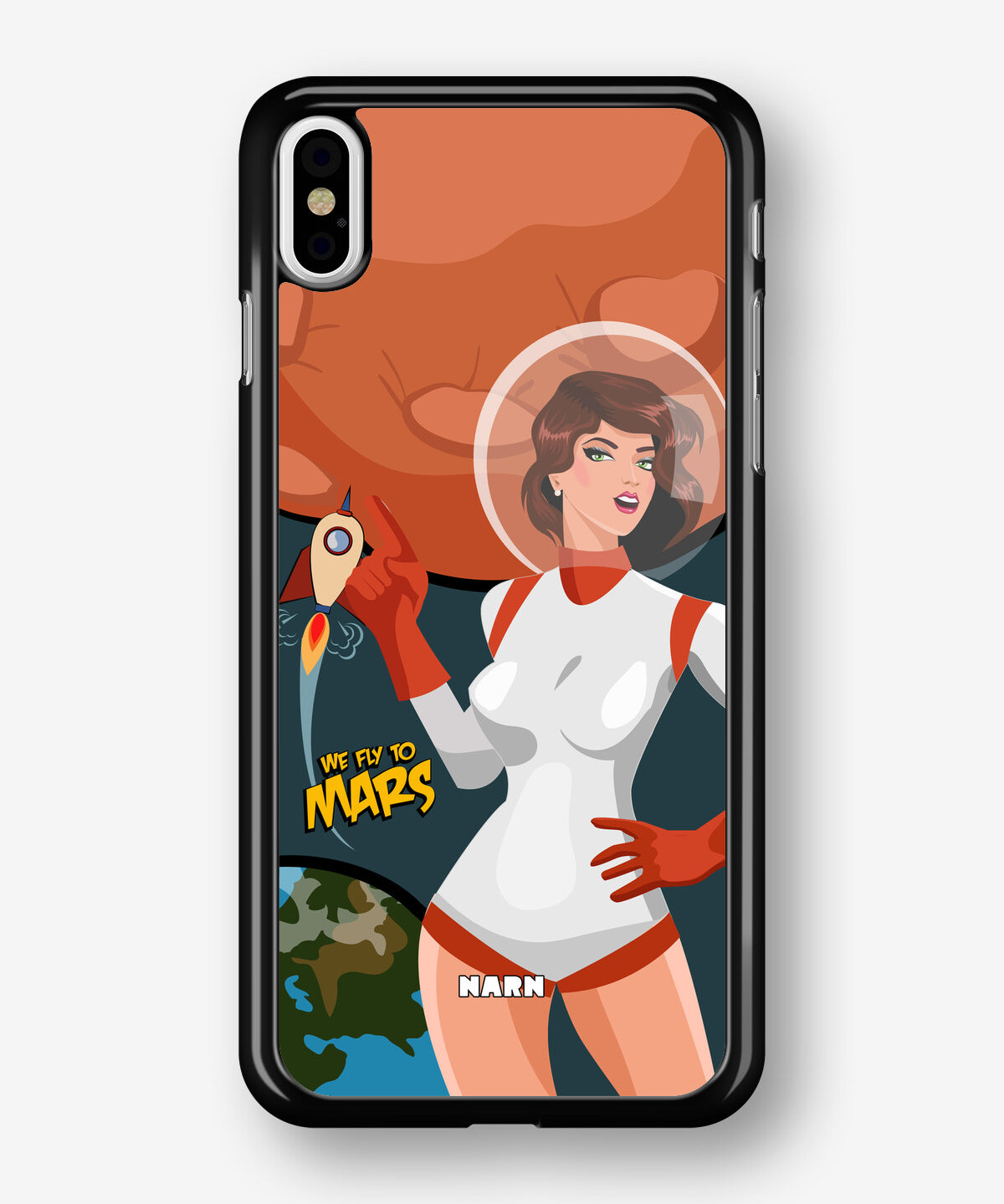 iPhone Xs Max Hard Case – We Fly To Mars - View 1