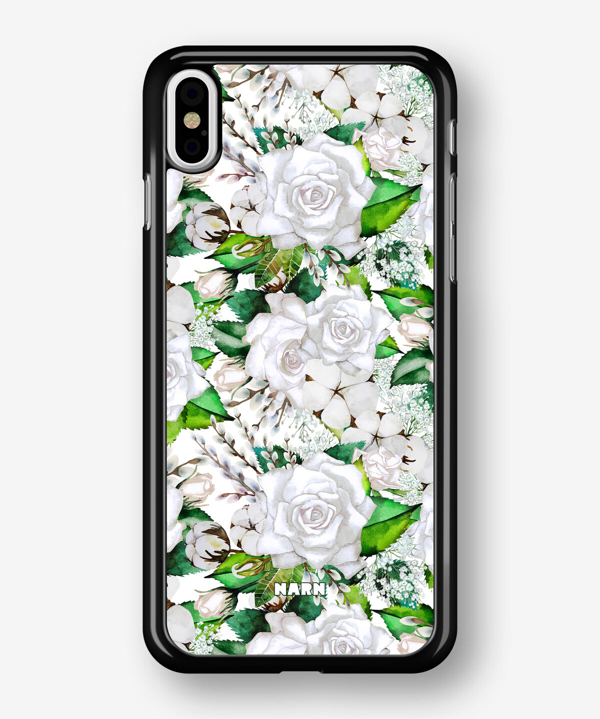 iPhone Xs Max Hard Case – White Bloom - View 1