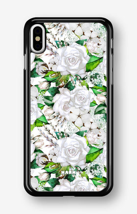 iPhone Xs Max Hard Case – White Bloom - View 1