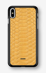 iPhone Xs Max Hard Case – Yellow Snake - View 1