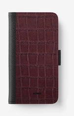 Motorola Moto G73 Wallet Case - Rouge Croc - View 1