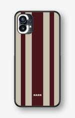 Nothing Phone (1) Hard Case – Bordeaux Stripe - View 1