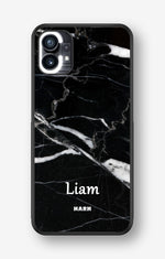 Nothing Phone (1) Hard Case – Custom - Black Marble - View 1