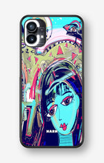 Nothing Phone (1) Hard Case – Abstract Cat - View 1